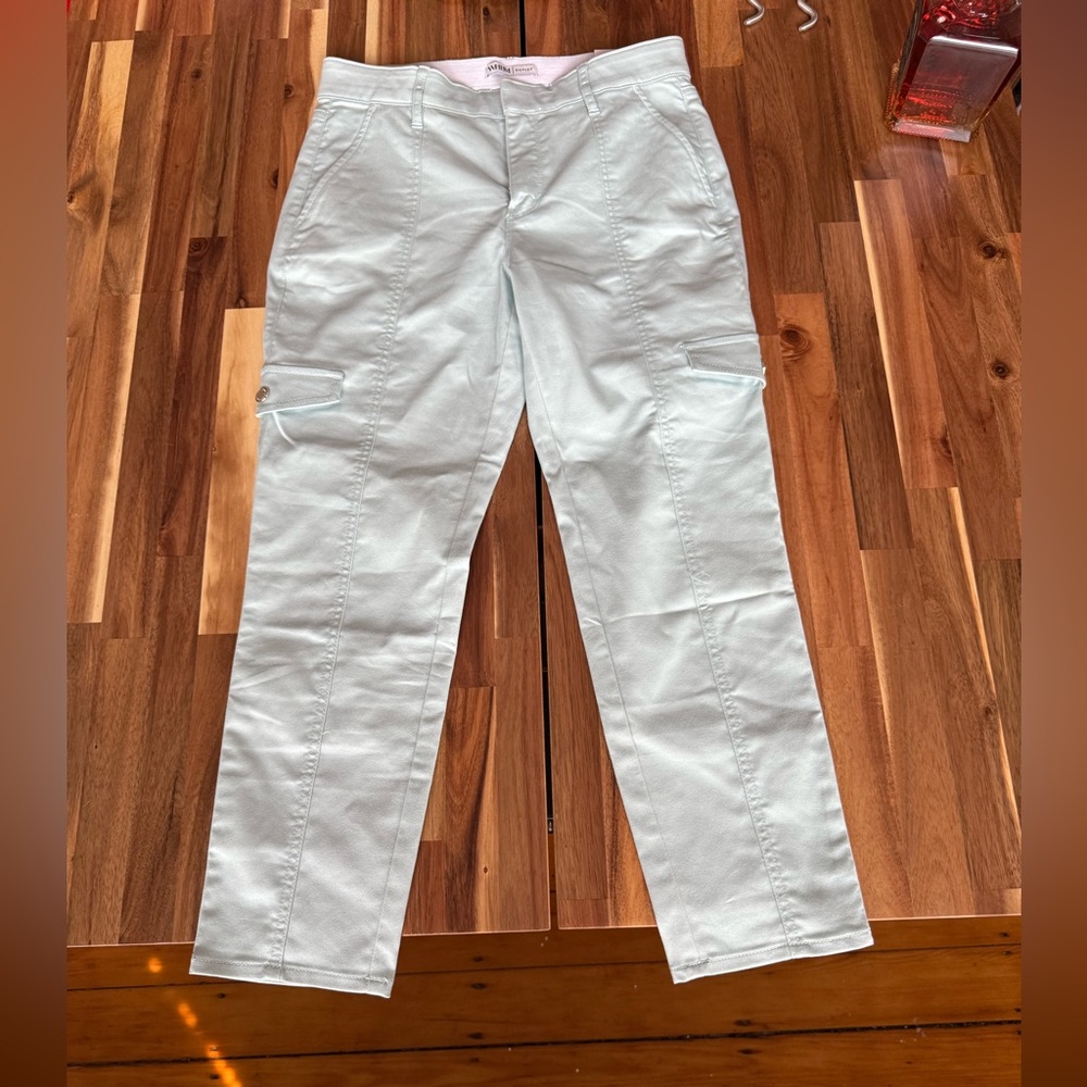 White House Black Market Mint High-Rise Crop Pants